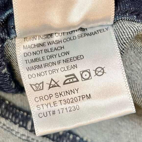 New Tru Luxe Crop Skinny Denim Jean 8 - Picture 9 of 10